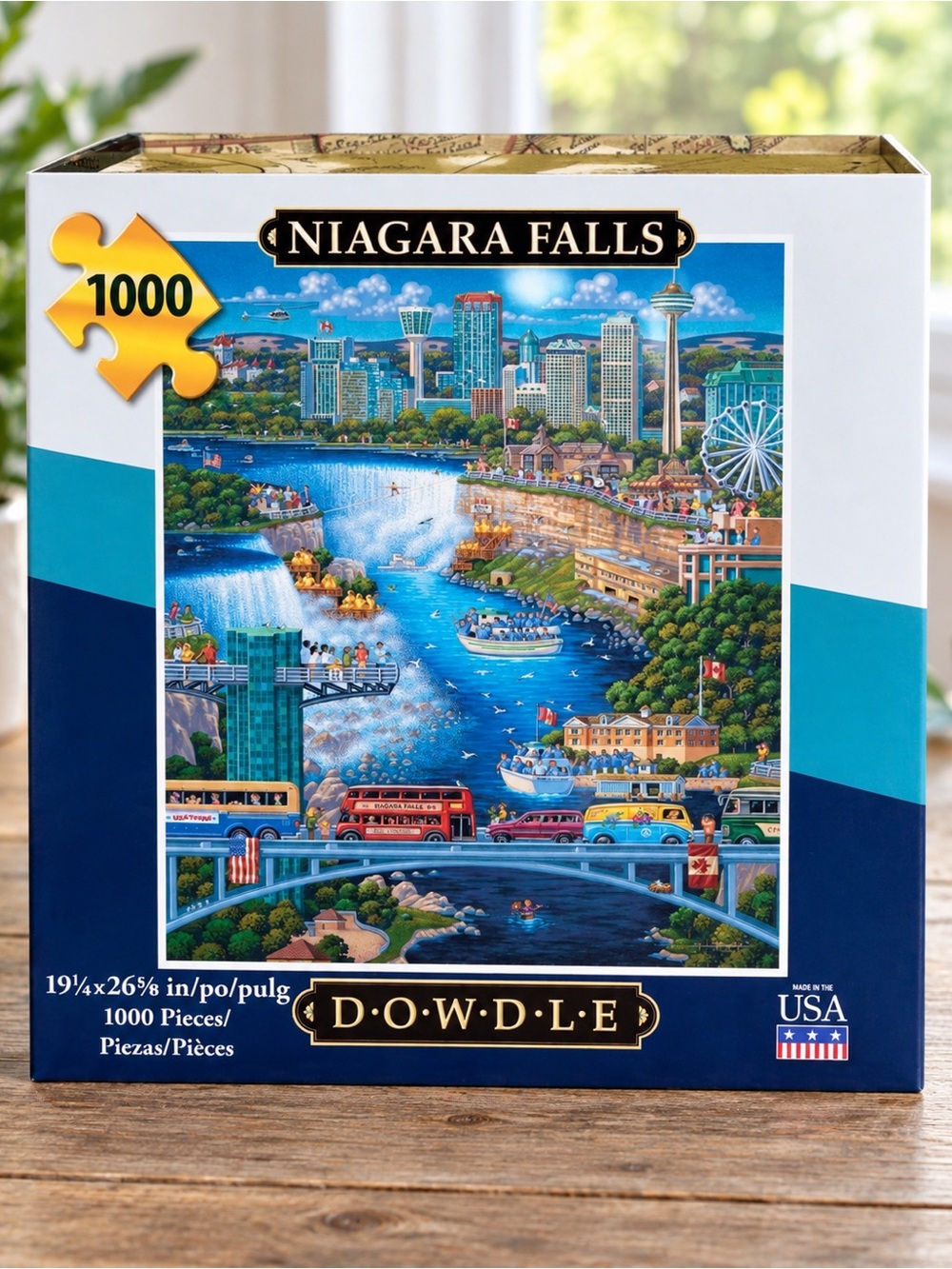 DOWDLE Niagara Falls Jigsaw Puzzle 1000 Piece Eric Dowdle Travel Landmark EUC